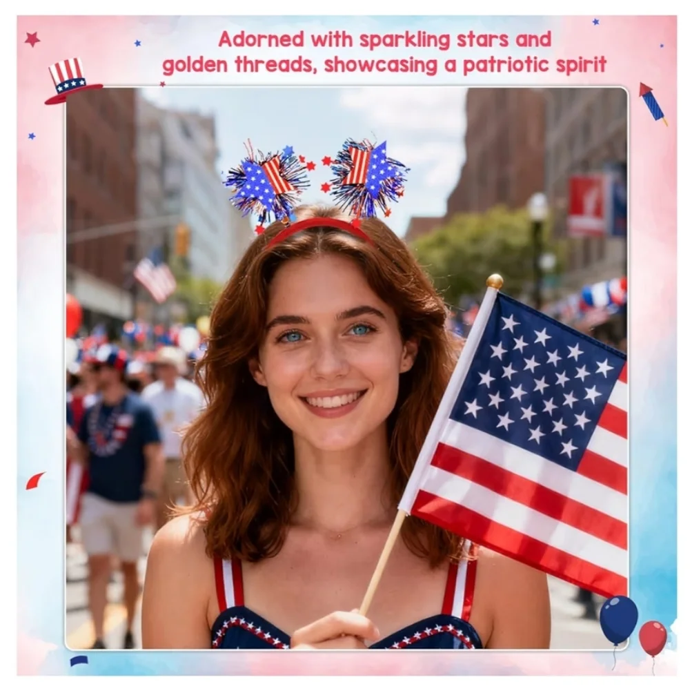 Patriotic Star Headband for Kids